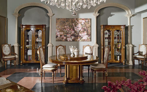 Nabucco dining room set, sold by Nino Madia, classic luxury Italian furniture store in North Bergen, NJ