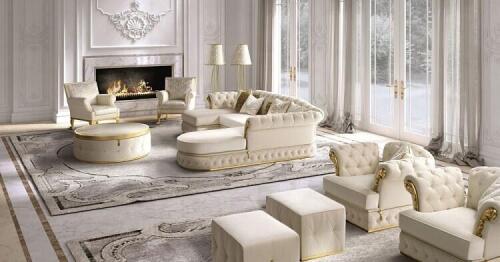 Style 384 CLLR - Classic and Luxury Living Room Furniture