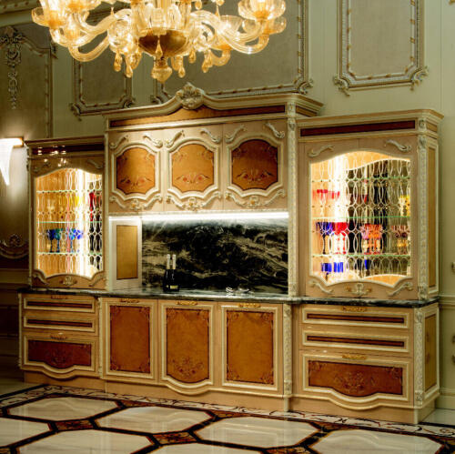 Grand royal kitchen furniture set, sold by Nino Madia, classic luxury Italian furniture store in North Bergen, NJ