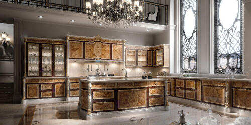 Versailles kitchen furniture set, sold by Nino Madia, classic luxury Italian furniture store in North Bergen, NJ