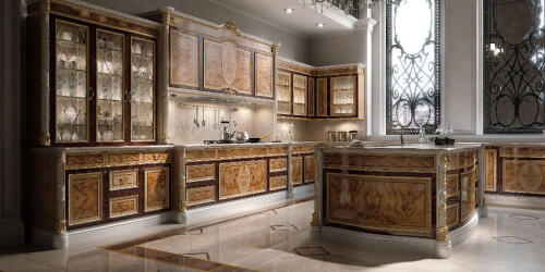 Versailles kitchen furniture set, sold by Nino Madia, classic luxury Italian furniture store in North Bergen, NJ