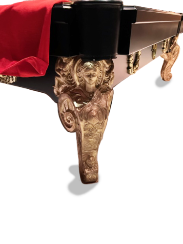 Sculptured Bronze Gilded legs, sold by Nino Madia, classic luxury Italian furniture store in North Bergen, NJ